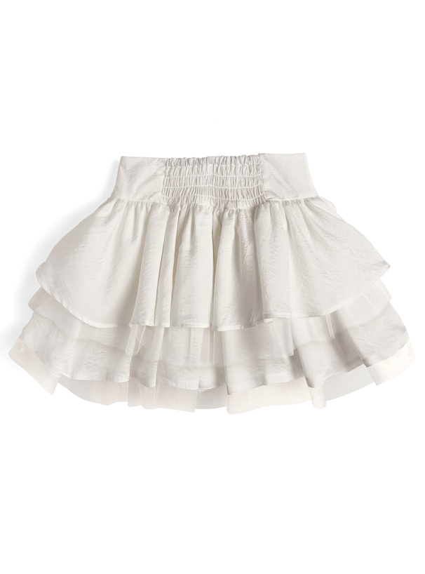 インパン裏地付きティアードミニスカート