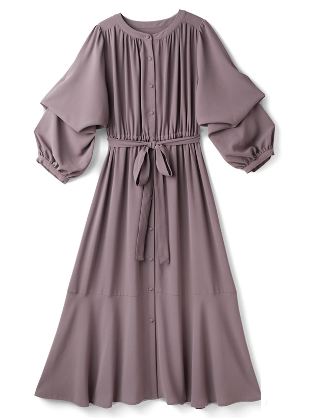 袖2wayリボンベルト付きフレアワンピース Al118 レディースファッション通販のグレイル Grl 公式