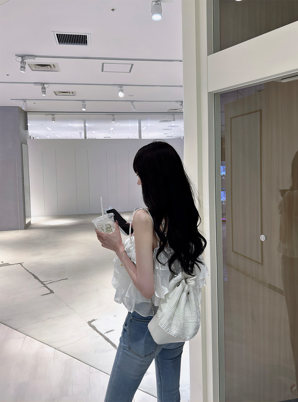 シアーチェックティアードキャミソール