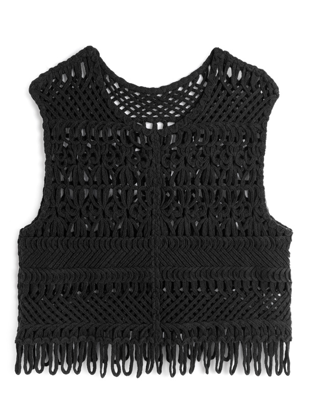 フリンジクロシェベスト