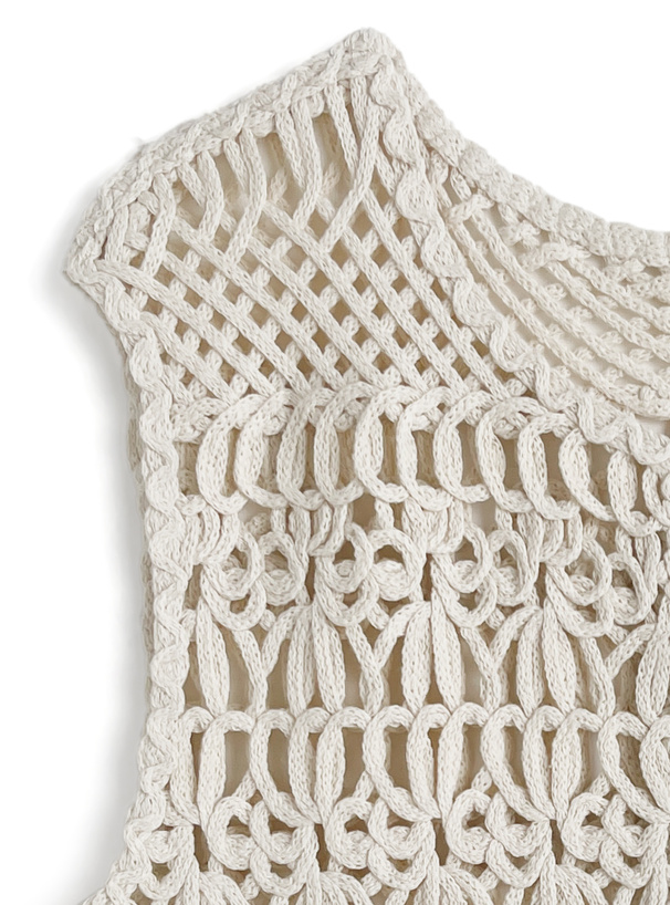 フリンジクロシェベスト