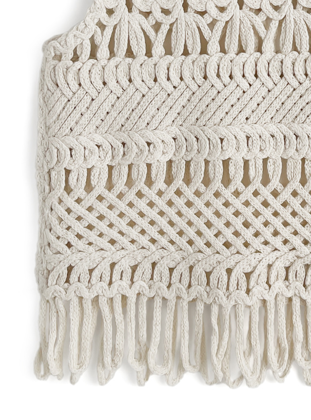 フリンジクロシェベスト