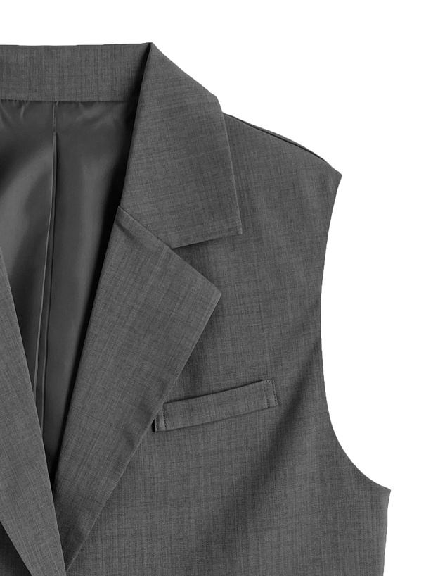 ショート丈ジレ