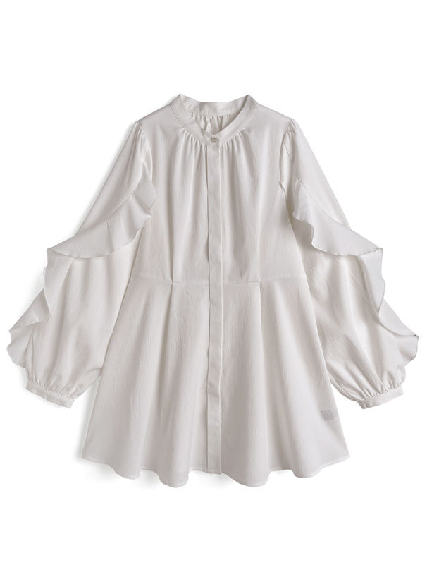 フリルスリーブフレアチュニック[al302] | レディースファッション通販