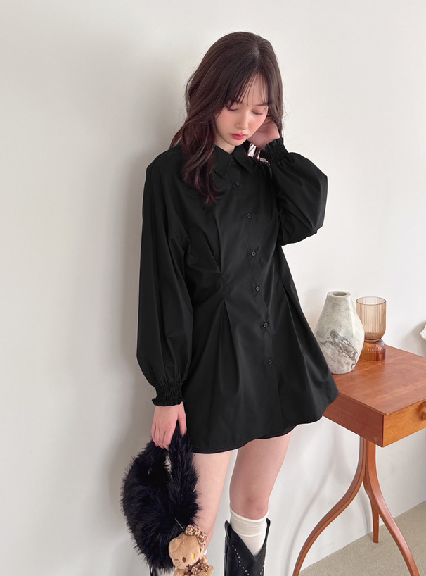 バックレースアップタックミニワンピース[al305] | レディース