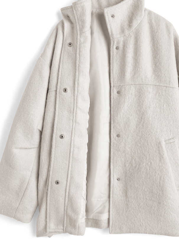 スタンドカラーシャギーコート[al307] | レディースファッション通販の