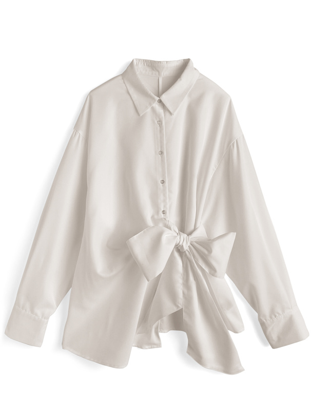 アシンメトリーリボンチュニック