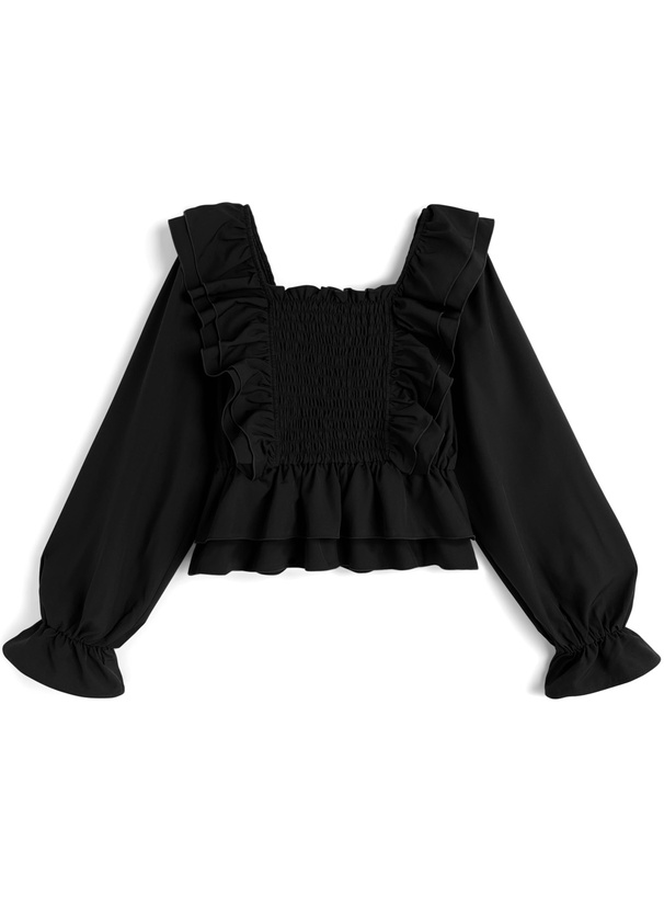 シャーリングフリルブラウス[al315] | レディースファッション通販の
