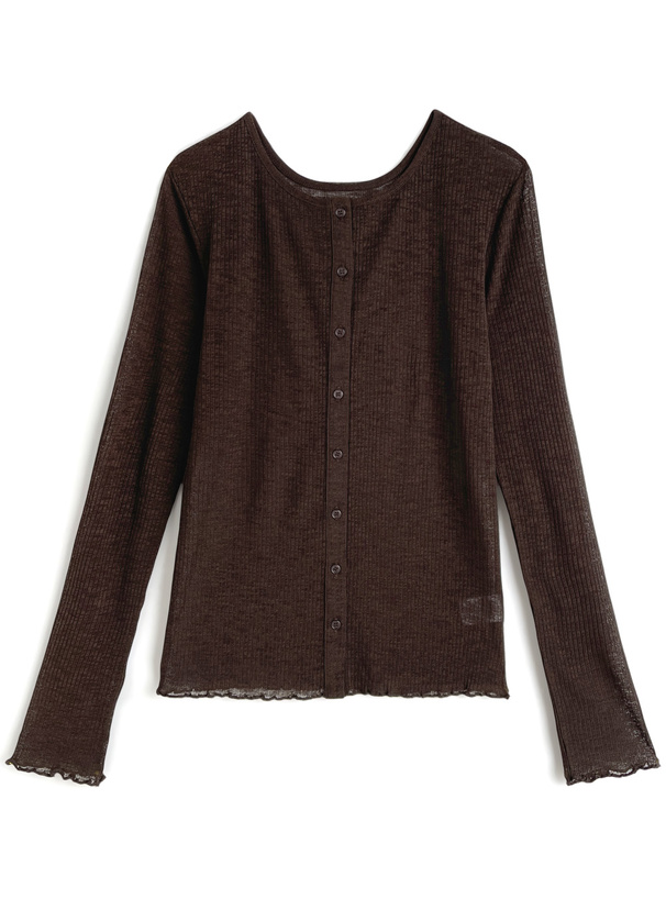 前後2Wayシアーメロウカーディガン