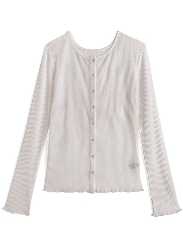 前後2Wayシアーメロウカーディガン