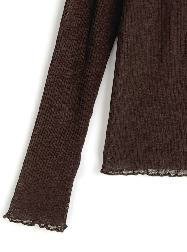 前後2Wayシアーメロウカーディガン