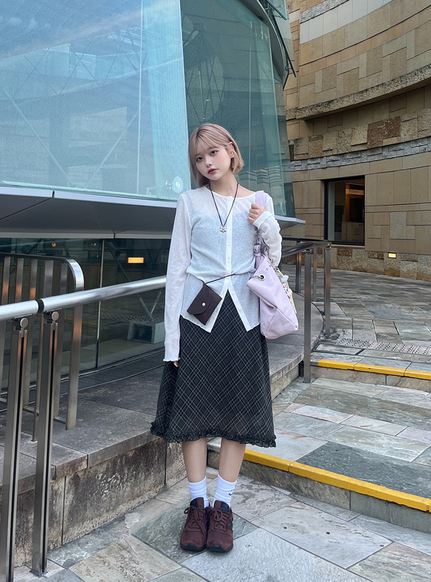 前後2Wayシアーメロウカーディガン