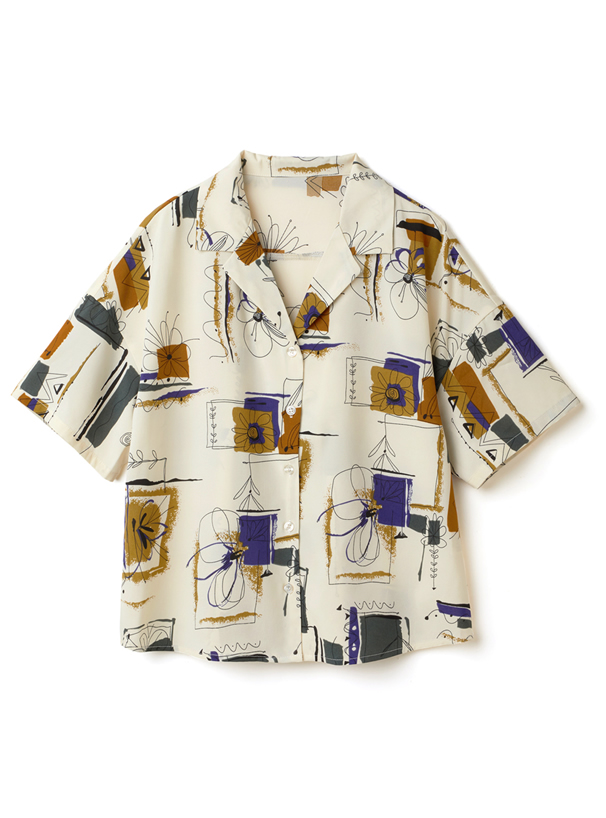 花柄ペイントプリント半袖シャツ Al32 レディースファッション通販のグレイル Grl 公式