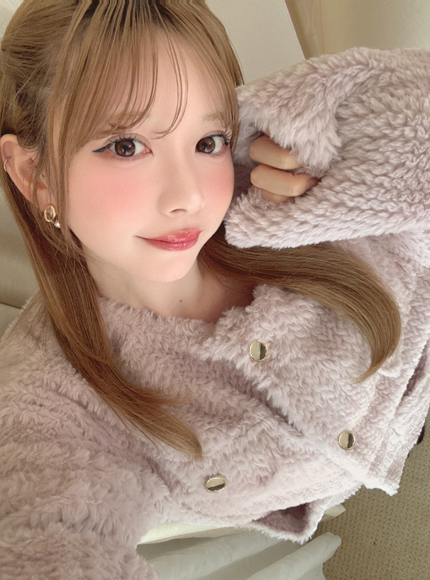 ノーカラーストライプファージャケット