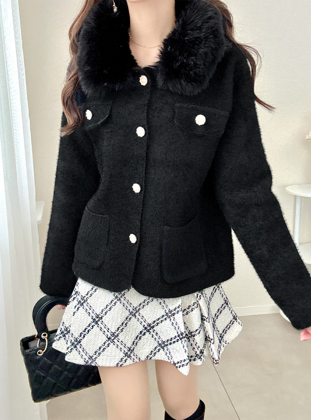 AD2010 archive ファーラインカーディガン ニット セーター AD2010 archive ファーラインカーディガン ニット セーター