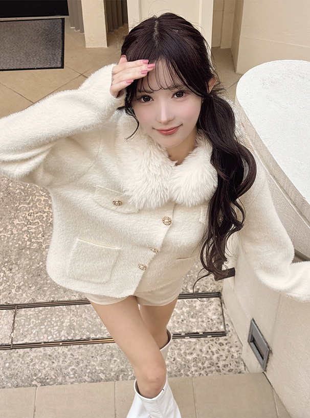 ファーシャギーニットカーディガン[al321] | レディースファッション