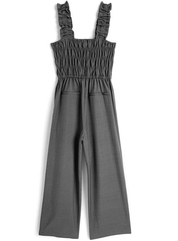 シャーリングフリルオールインワン