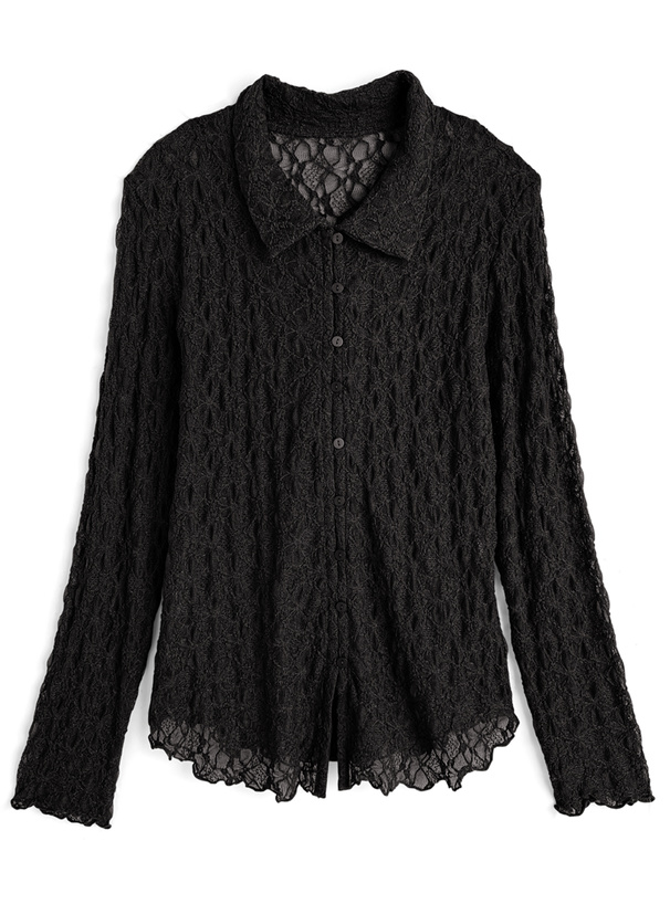 レースシアーシャツ