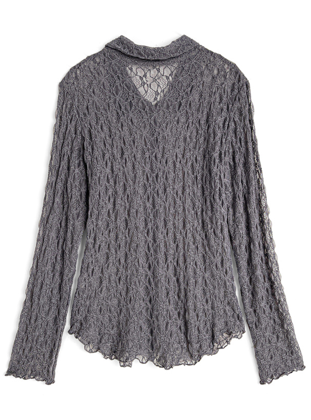 レースシアーシャツ