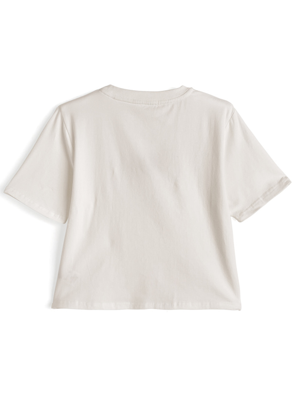 ビジュー立体刺繍ロゴTシャツ