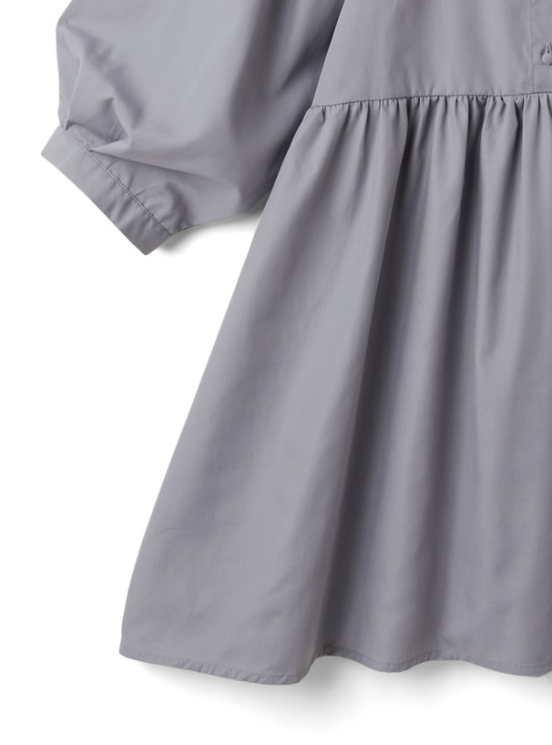 ウィングショルダーパフスリーブワンピース