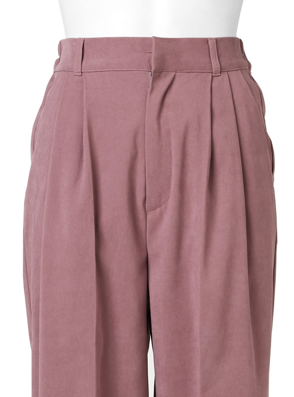 裾2Wayセンタープレスヘムボタンパンツ