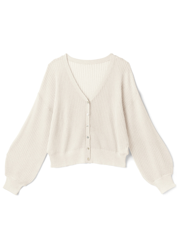 シアーストライプカーディガン