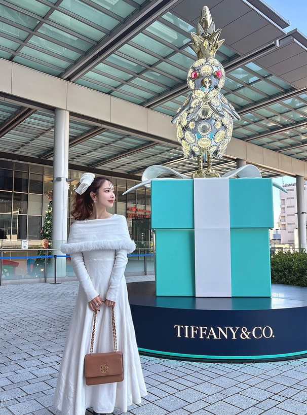 ファーケープ風オフショルニットワンピース[an1538] | レディース