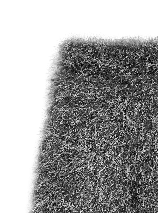 インパン裏地付きラメシャギーニットミニスカート