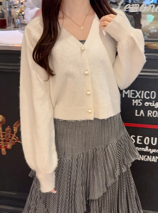 パールニットカーディガン[an1662] | レディースファッション通販の