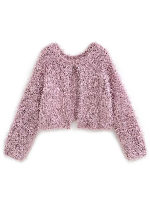 ラメシャギーニットカーディガン