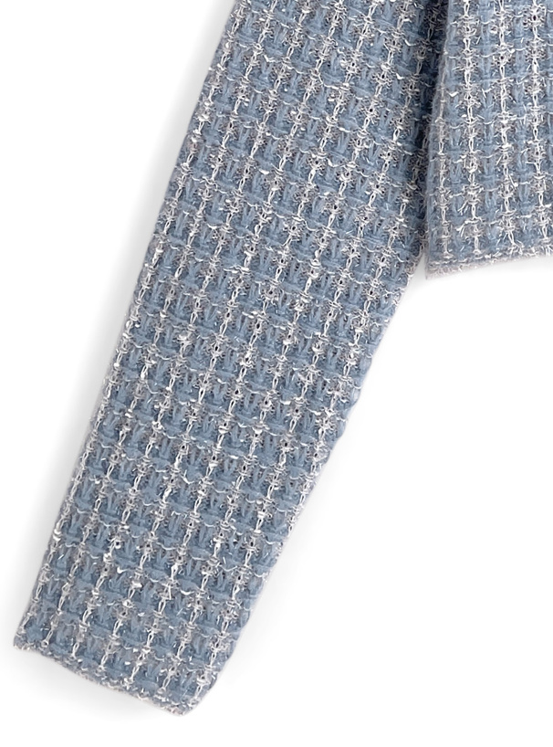 ラメツイードニットカーディガン