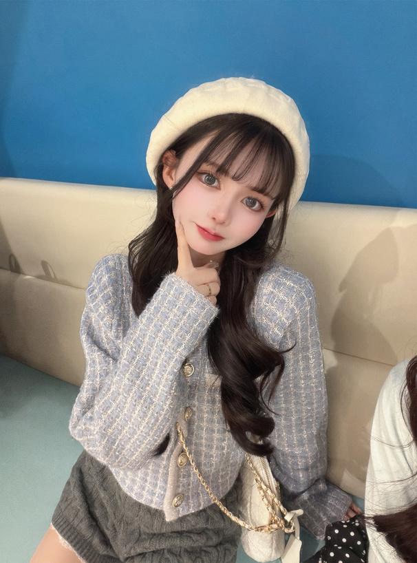 ラメツイードニットカーディガン[an1700] | レディースファッション