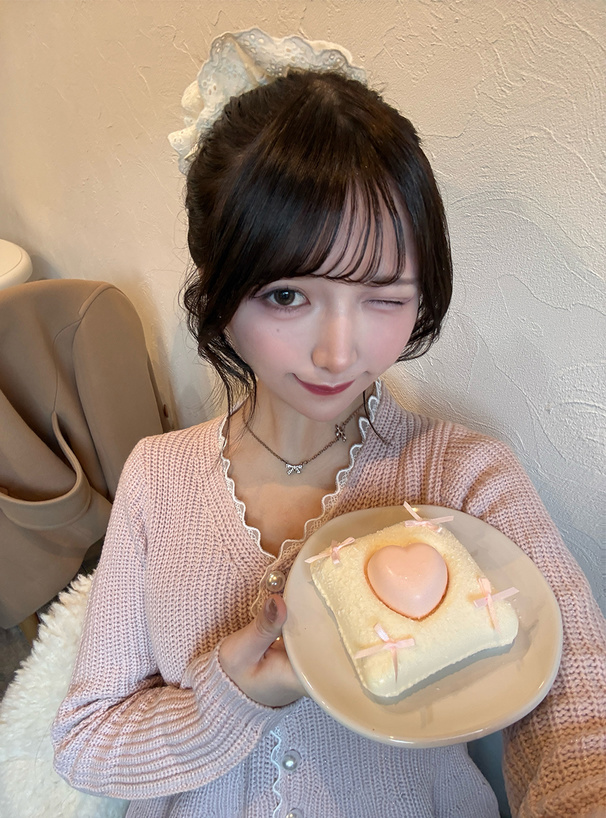 レースペプラムラメニットカーディガン