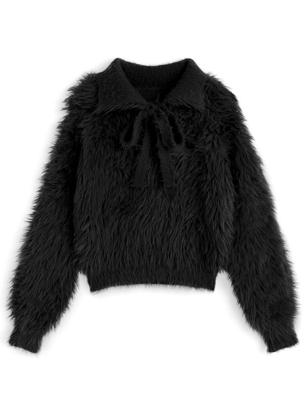 クリボンシャギーニットトップス[an1723] | レディースファッション