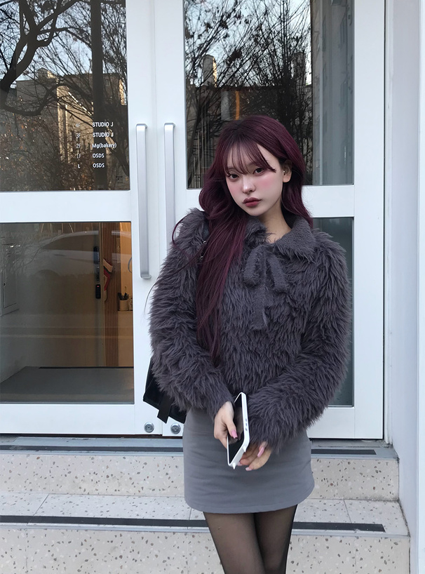 クリボンシャギーニットトップス[an1723] | レディースファッション