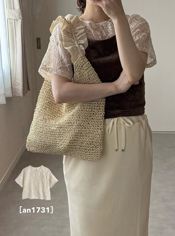 【コメントなしのいいねNG】anatelier オーガンジー花柄刺繍ブラウス anatelier - 【コメントなしのいいねNG】anatelier オーガンジー花柄