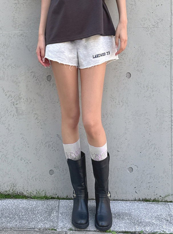 ロゴプリントスウェットショートパンツ