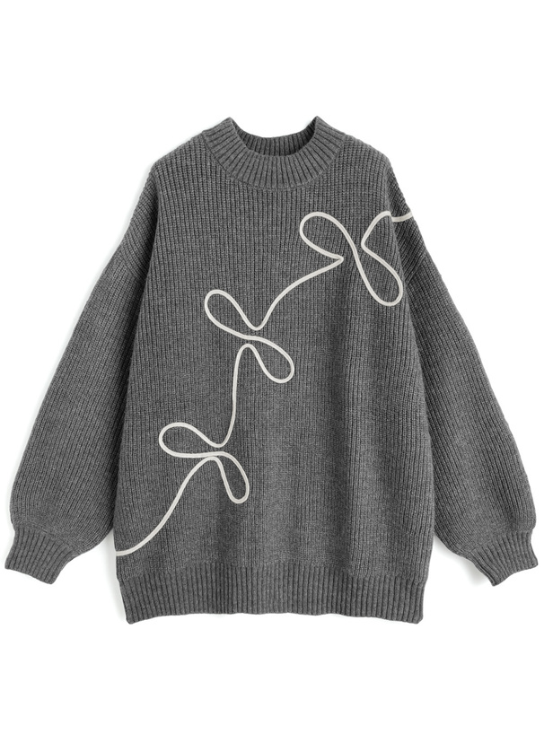 コード刺繍ニットトップス[an1769] | レディースファッション通販の