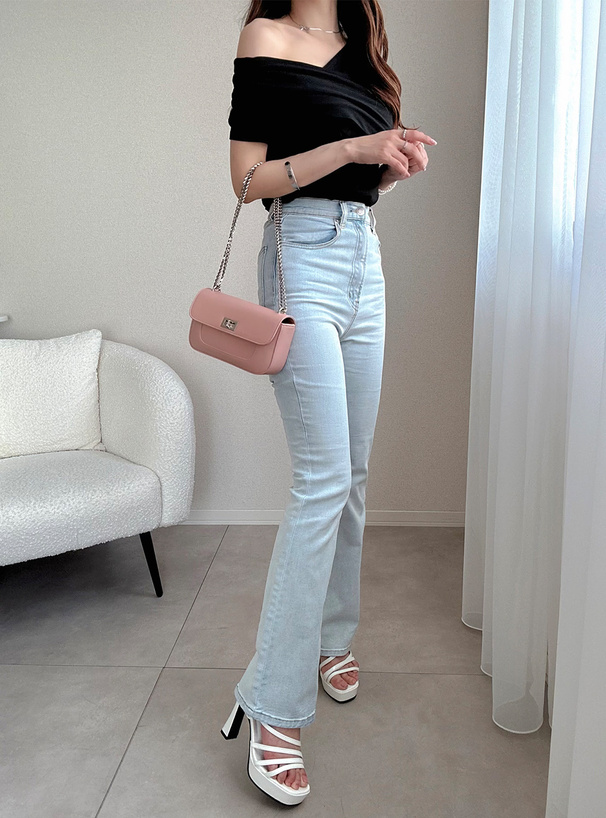 ドレープカシュクールワンショルダートップス