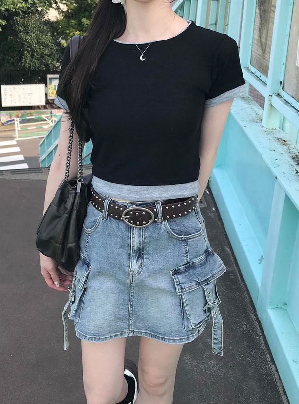 レイヤード風Tシャツ