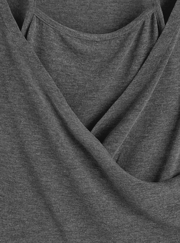 ホルターネックカシュクールトップス