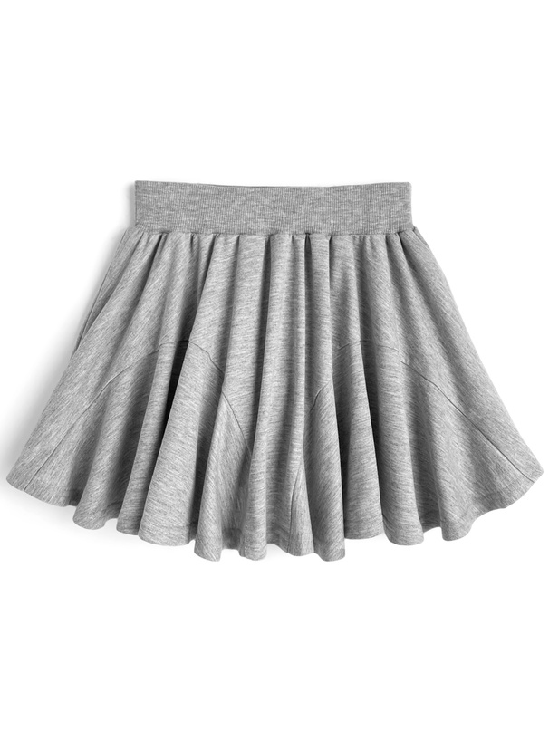 インパン裏地付きスウェットフレアミニスカート[an1793] | レディース