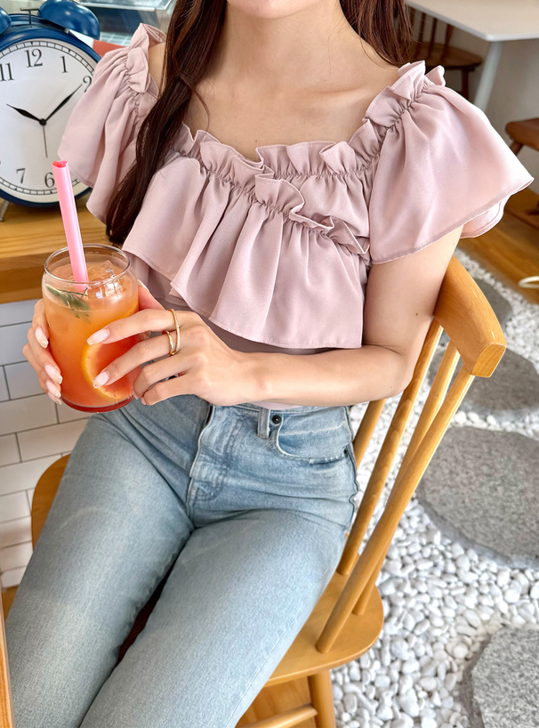 neam フリルガーリーブラウス frill girly blouse