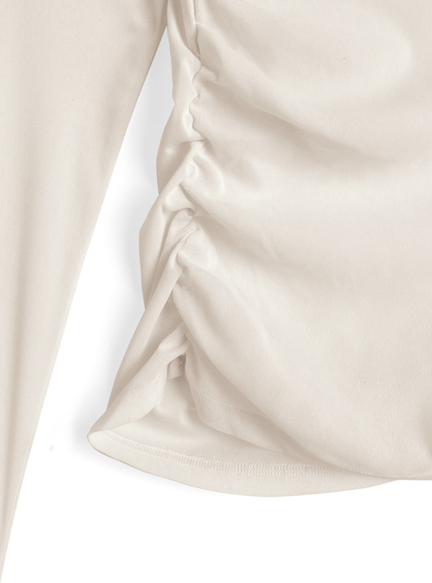 シアーベロアワンショルダートップス