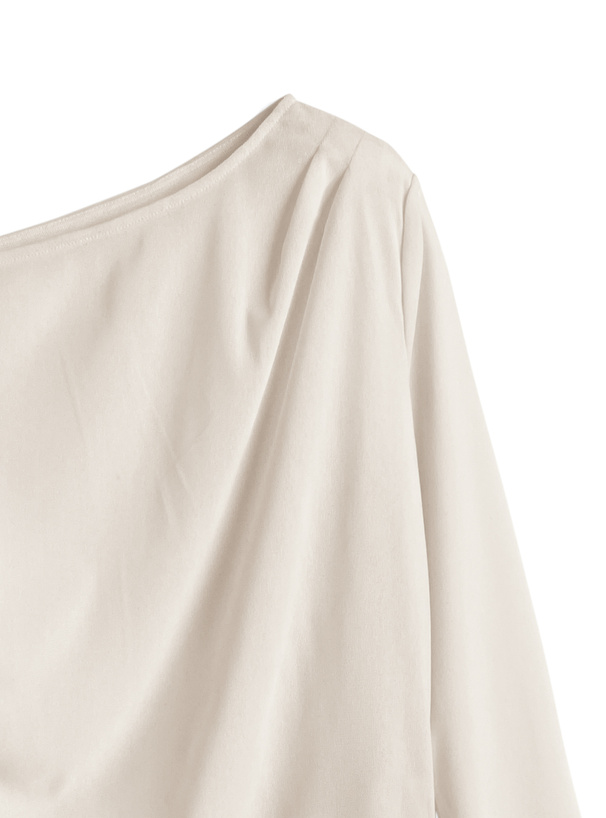 シアーベロアワンショルダートップス