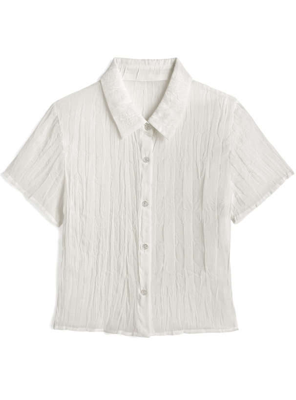 ブラウス シャツ ワッシャーロールアップシャツ レディース FREAK'S STORE ブラウス シャツ シアーワッシャーシャツ/袖
