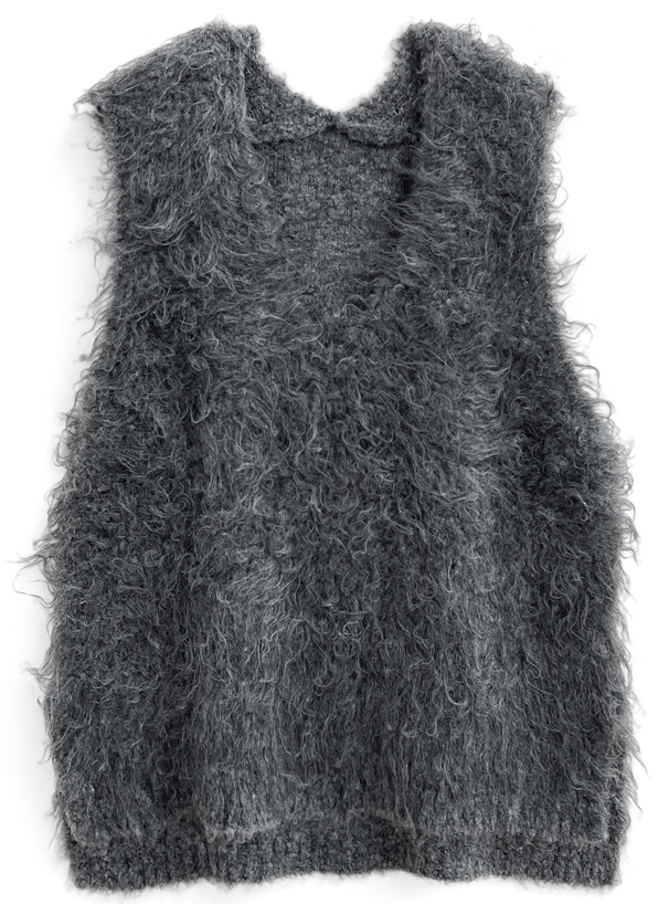 Vネックニットベスト