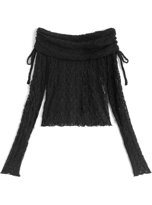 オフショルレーストップス