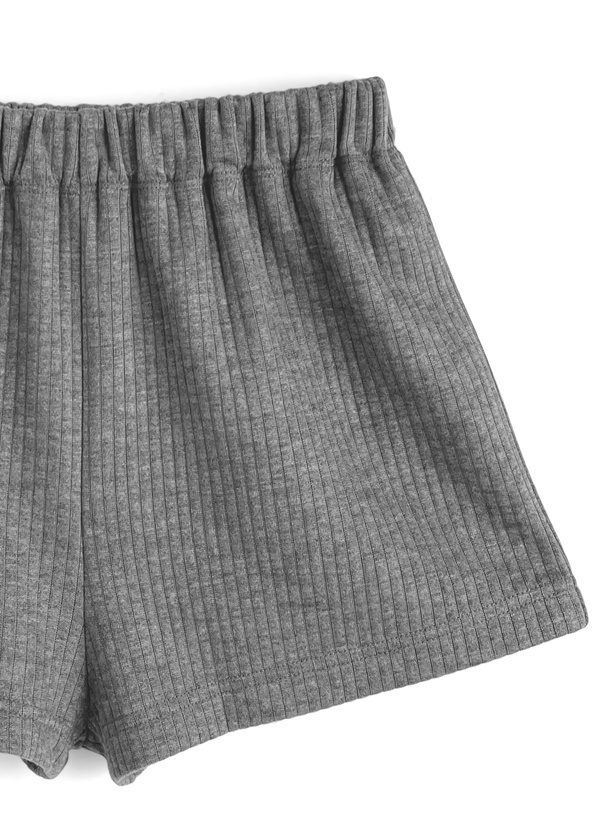 リブショートパンツ